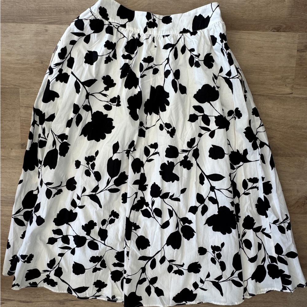 Flying Tomato Midi Poplin Floral Skirt Sz M - Picture 6 of 8